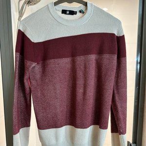 Mens G-Star RAW Block Stripe R Knit Long Sleeve Sweater Shirt, Small
